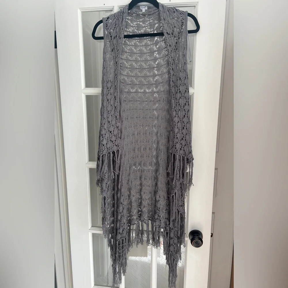 Grey Knit Cartigan - Picture 1 of 7